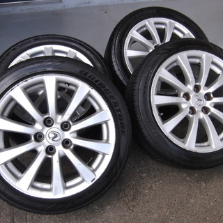 18インチアルミ4本セット◆PCD114.3 +45 8J※タイヤ付き◆F225-45-17・R245-45-17★レクサスis純正
