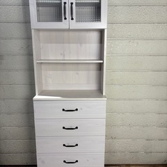 11/12 終 佐藤産業 木目調エレガントキャビネット 食器棚 キッチンキャビネット　菊MZ