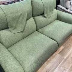 【トレファク神戸南店】2人掛け電動リクライニングソファー グリーンです‼︎【取りに来られる方限定】