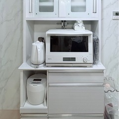 ほぼ新品 コンセント付きオープンボード　レンジ台