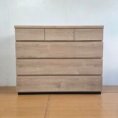 未使用訳あり 1点モノ　収納タンス スライドレール付き 110幅 4段 衣類収納 整理たんす チェスト　洋服タンス 引き出し　ナチュラル