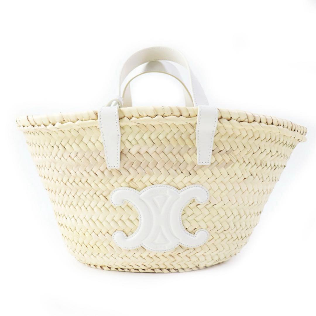 CELINE かごバック トリオンフ ホワイト