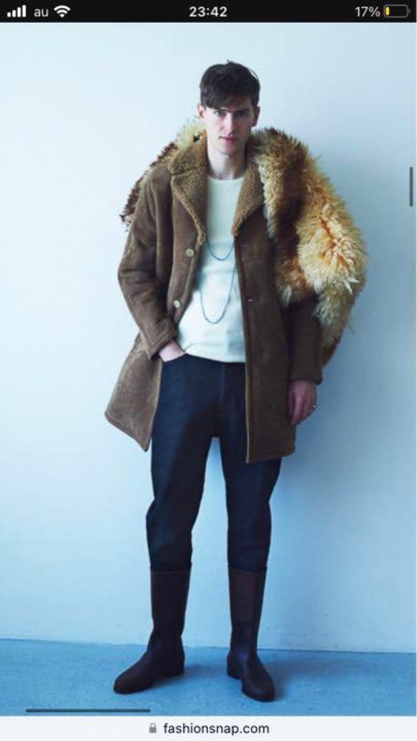 NAISSANCE ネサーンス 本革ムートンコート 熊谷隆志