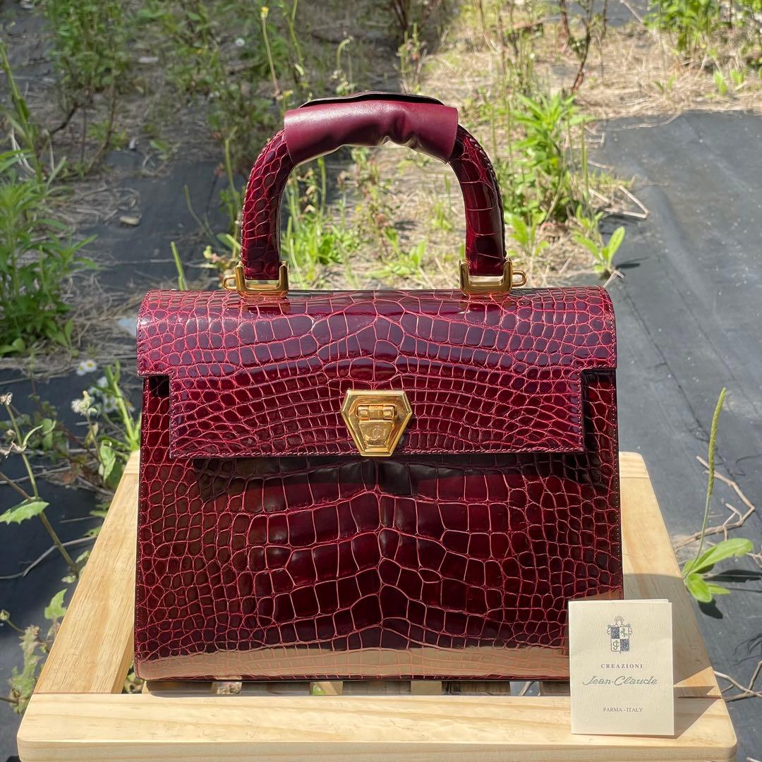 happylucky様ジャンクロード全面シャイニングクロコダイルセンター取り