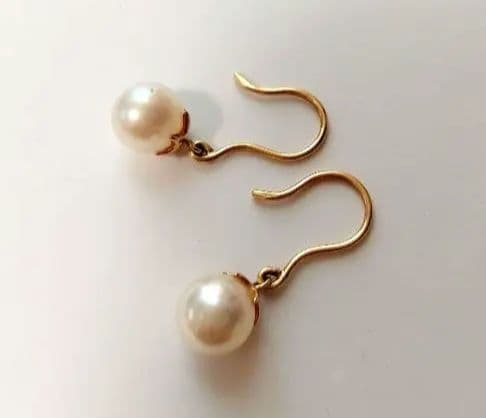 K18刻印ありパールピアスperson’s