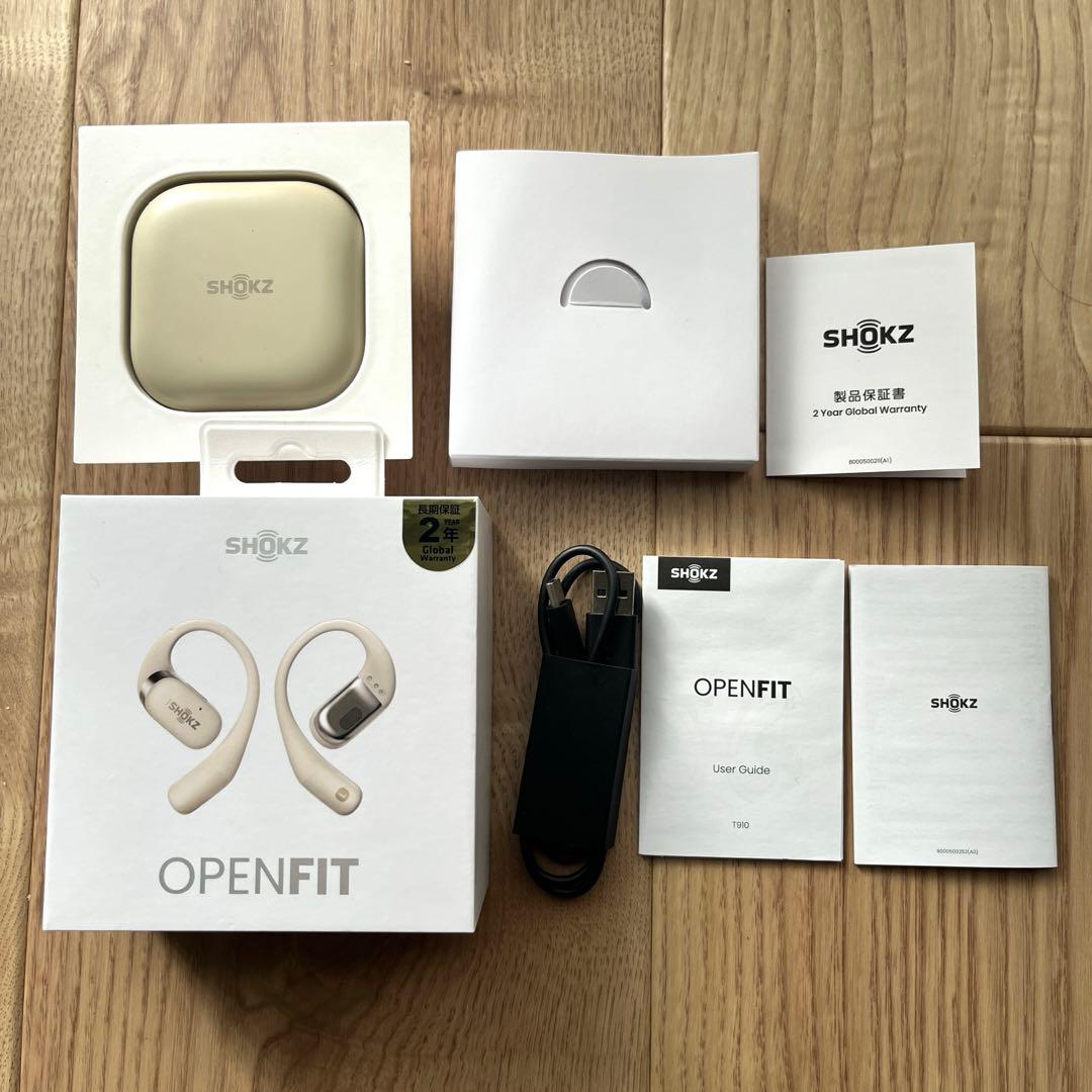【美品】OpenFit Shokz 完全ワイヤレスイヤホン