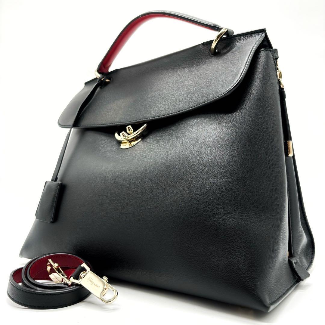 極美品✨Salvatore Ferragamo ジェットセットトートバッグ