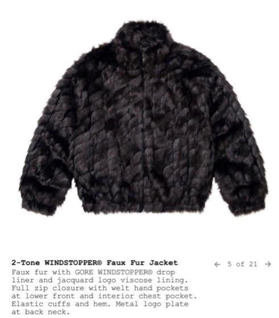 2-Tone WINDSTOPPER Faux Fur Jacket S