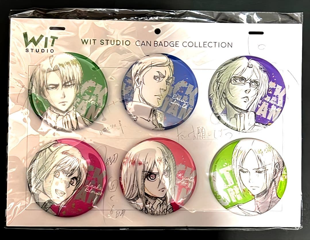 wit studio 進撃の巨人 リヴァイ エルヴィン ハンジ サシャ バッジ