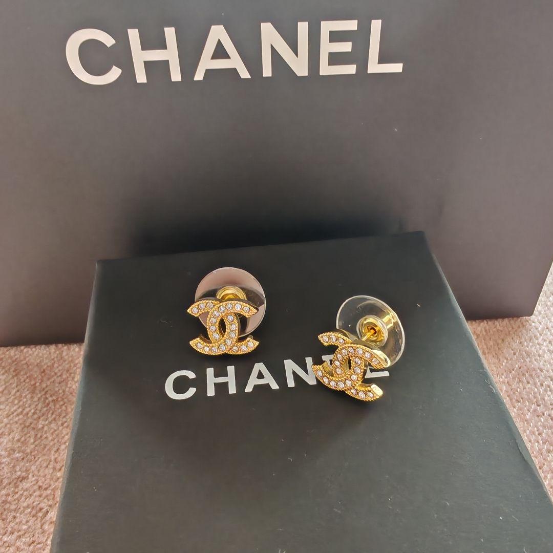 CCココマーク 定番 ゴールド ピアス