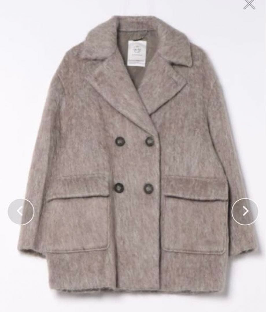 ANOGH WOOL SHAGGY JACKET COART BEIGE